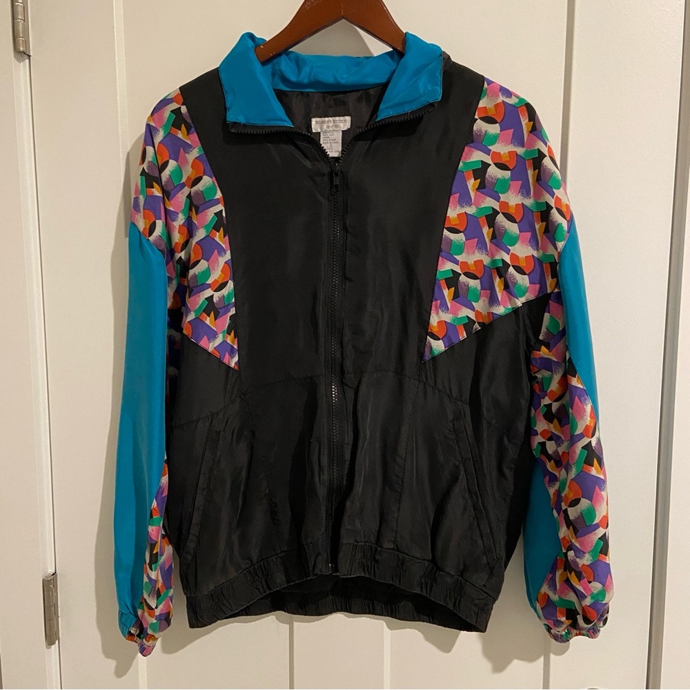 Vintage Robert Stock  Limited Silk Jacket S Small - EUC